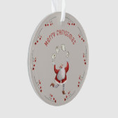 Weihnachts-Toilettenpapier Weihnachtsmann Ornament (Vorderseite)