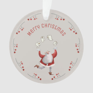 Weihnachts-Toilettenpapier Weihnachtsmann Ornament