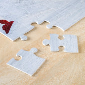 Weihnachts-Toon-Girl im Winterwald Puzzle (Seite)