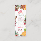 Weihnachts-Topf-Simmering-Potpourri-Anhänger Mini Visitenkarte (Vorderseite)