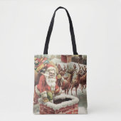 Weihnachts Tottasche Vintag Weihnachtsfeier Weihna Tasche (Vorderseite)