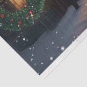 Weihnachts-Town-Geschenk Seidenpapier (Ausschnitt)