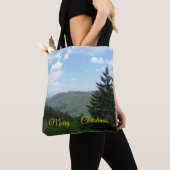 Weihnachts-Tragetasche mit Bergszene Tasche (Von Nahem)