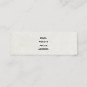 Weihnachts-Trailer-Campingplatz Outdoorsy-Thema Mini Visitenkarte (Rückseite)