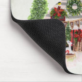 Weihnachts-Trailer-Campingplatz Outdoorsy-Thema Mousepad (Ecke)