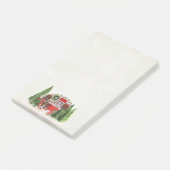 Weihnachts-Trailer-Campingplatz Outdoorsy-Thema Post-it Klebezettel (angewinkelt)