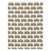 Weihnachts-Trailer-Campingplatz Outdoorsy-Thema Tischdecke (Vorderseite)