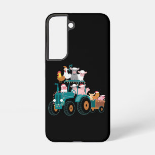 Weihnachts-Traktor-Farm Lustiger Feiertag  Samsung Galaxy Hülle