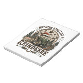 Weihnachts-Traktor-Rentiere Notizblock (Rotiert)