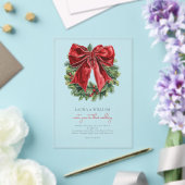 Weihnachts-Transparente Wasserfarbenkreade Acryleinladungen (In Situ (Hochzeit))