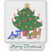 Weihnachts-Tree-Aufkleber! Aufkleber (Vorderseite)