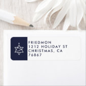 Weihnachts-Tree-Star von David: Adressetikett (Insitu)