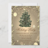 Weihnachts-Tree-Stars Feierliche Einladung (Vorderseite)