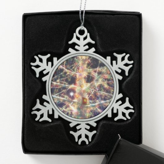 Weihnachts-Treehouse Snowflake Ornament (Box)