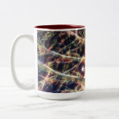 Weihnachts-Treehouse-Tasse Zweifarbige Tasse (Links)