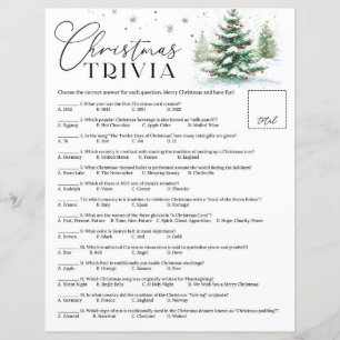 Weihnachts-Trivia Holiday Party-Spiel