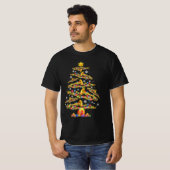 Weihnachts-Trombone-Player Xmas Tree Jazz Music Lo T-Shirt (Vorne ganz)