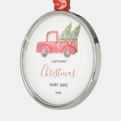 Weihnachts-Truckbaby's First Christmas Ornament (Links)