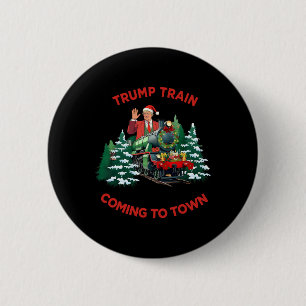 Weihnachts-Trump 2024 - Trump-Zug C Button