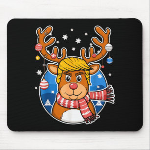 Weihnachts Trump Rentier Karikatur Mousepad