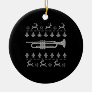 Weihnachts-Trumpet Ugly Weihnachten Keramik Ornament