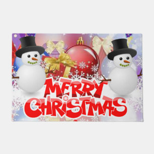 Weihnachts-Türmatte, Frohe Weihnachten Fußmatte