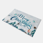 Weihnachts-Türmchen Fußmatte (Schrägansicht)