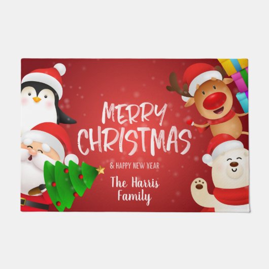 Weihnachts-Türmchen Fußmatte (Vorderseite)