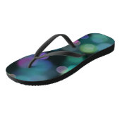 Weihnachts-Twilight-Muster für Mitternachtsblau Badesandalen (Schrägansicht)