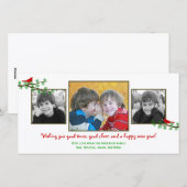 Weihnachts-Twitter Weihnachtsfotokarte Feiertagskarte (Vorne/Hinten)