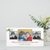 Weihnachts-Twitter Weihnachtsfotokarte Feiertagskarte (Stehend Vorderseite)