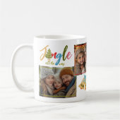 Weihnachts-Typografie farbenfrohe Moderne Name Fot Kaffeetasse (Links)