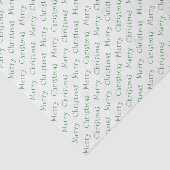 Weihnachts-Typografie Grünbuch zum Weißzettel Seidenpapier (Ausschnitt)