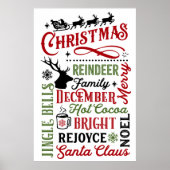 Weihnachts-U-Bahn Poster (Vorne)