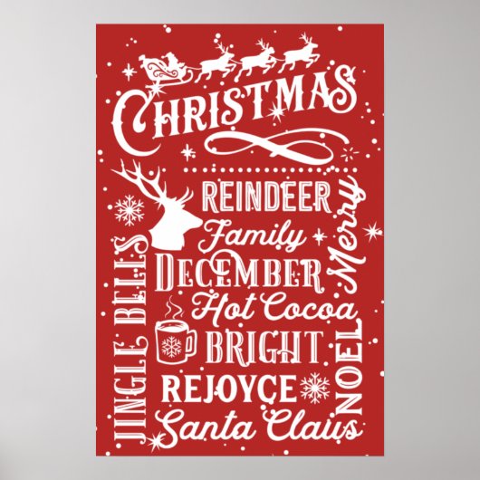 Weihnachts-U-Bahn Poster (Vorne)