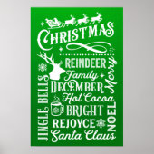 Weihnachts-U-Bahn Poster (Vorne)