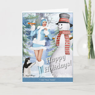 Weihnachts-u. Feiertags-Karte - niedliches Feiertagskarte