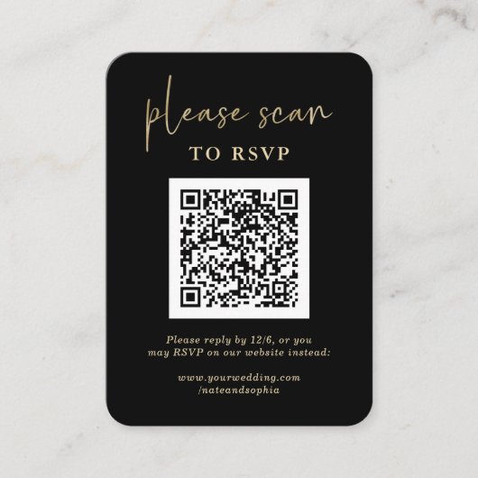 Weihnachts-UAWG mit QR-Code | Gilded Greenery Begleitkarte (Vorderseite)