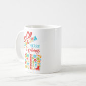 Weihnachts-Überraschungsbox Kaffeetasse (Vorderseite Links)