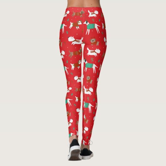 Weihnachts Ugly Sweater Leggings (Rückseite)