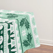 Weihnachts Ugly Sweater Strick Muster in Minze Gre Tischdecke (Beispiel)