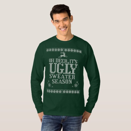 Weihnachts-Ugly-Sweater-T - Shirt (Vorne ganz)