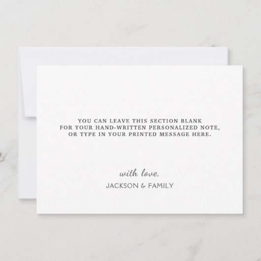 Weihnachts Ugly Sweaters Danke-Card Dankeskarte (Rückseite)