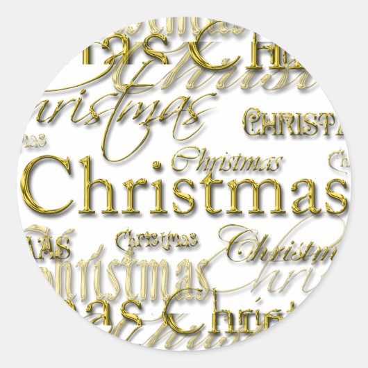 Weihnachts-Umschlag Aufkleber (Vorderseite)