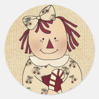 Weihnachts-Umschlag Aufkleber: Simple Joys Annie Runder Aufkleber