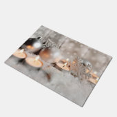 Weihnachts- und Adventsdekor Fußmatte (Schrägansicht)