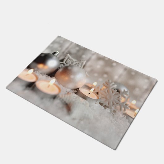 Weihnachts- und Adventsdekor Fußmatte (Schrägansicht)