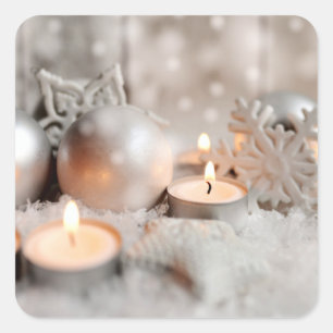 Weihnachts- und Adventsdekor Quadratischer Aufkleber