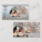 Weihnachts- und Adventsdekor Visitenkarte (Vorne/Hinten)