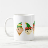 Weihnachts- und Elfenbein Weihnachtskaffee-Tasse Kaffeetasse (Links)